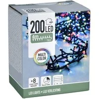 Spetebo LED-Lichterkette LED Lichterkette mit 8 Leuchtfunktionen, 200-flammig, Weihnachts Beleuchtung mit Speicherchip