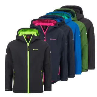 Höhenhorn Cledo Kinder Softshelljacke Kids Jacke Übergangsjacke Outdoor 152 Schwarz Classic