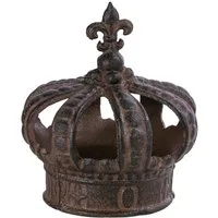Dehner Gartenfigur Dekofigur Krone ca. 15 x 15 x 17 cm Gusseisen