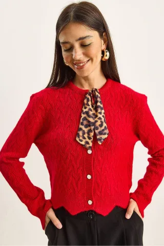 Strickjacke mit Struktur