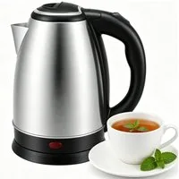 OZAVO Wasserkocher Edelstahl Wasserkocher 1.8L 1500W mit Kalkfilter und 360°-Basis, 1500 W, Abschaltautomatik,Trockenlaufschutz,100% BPA Frei
