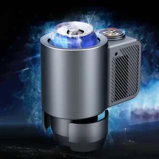 Smart 2-in-1 Car Heating Cooling Cup Cold Hot Coffee Milk Electric Beverage Warmer Cooler Holder For Drinks Travel Mini