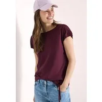 CECIL Rundhalsshirt mit Raffung