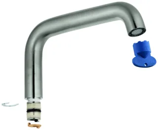 GROHE Rohrauslauf Essence 13375 für EH-Waschtischbatterie XL-size supersteel, 13375DC0 13375DC0