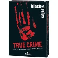 Moses. Verlag Spiel Black Stories True Crime Kartenspiel, 50 Rätsel um reale Kriminalfälle