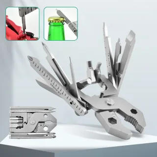 IPRee 25 In1 Multi-Functional Plier Portable Folding Pocket Outdoor Hiking Camping Tool Stainless Steel Tool For Home Ma