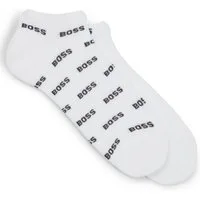 BOSS Freizeitsocken 2P AS Allover CC (Packung, 2er) mit Logostickereien