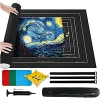 OSTWOLKE Puzzlematte Puzzlerolle, Puzzelmatten für Puzzle bis 1500, 2000, 3000 Teile, leicht zu lagern und zu transportieren, zur Aufbewahrung von Puzzles