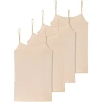 Schiesser Unterhemd 4er Pack 95/5 Organic Cotton (Spar-Set) Spaghetti Top - Baumwolle