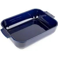 PEUGEOT Auflaufform APPOLIA Keramik 32cm Rechteckig Blau Ofen Spülmasc, Keramik, Keramik