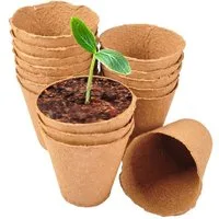 Floraworld Anzuchttopf Anzuchttöpfe 16 Stück Ø8cm Pflanzschalen Aussaattöpfe Ziehtöpfe Blumen