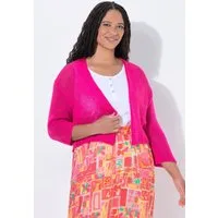 Angel of Style Strickjacke Lochstrick-Jacke oversized offene Form 3/4-Ärmel