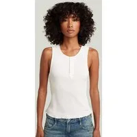 G-STAR T-Shirt Slim Henley Tank T-Shirt