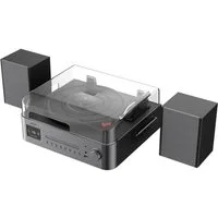 Reflexion Internetradio HiFi-Tuner Schwarz, Braun DAB+, CD-Player, Bluetooth®, Internet-Radio