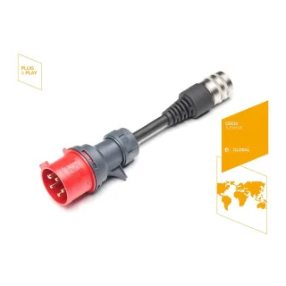 Juice Adapter CONNECTOR , Anschlussstecker:Schuko 16A/230V, Farbe:schwarz
