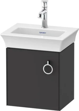 Duravit White Tulip Waschtischunterbau wandhängend Graphit Seidenmatt 384x298x410 mm - WT4250L5858 WT4250L5858