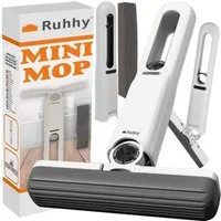 Ruhhy Wischmopp Mini Mopp, (Spar-Set), Zwei austauschbare Kappen
