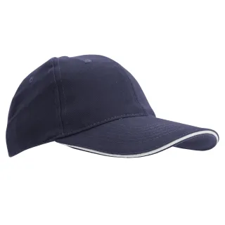 SOLS Unisex Büffel 6 Panel Baseballmütze (Französisch Marine/Weiß)