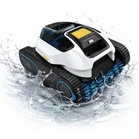 Mammotion Poolroboter Spino E1 Poolreiniger mit App, Kabellos Poolsauger bis 150m² Pools, (für Boden, Wand, Wasserlinienreinigung), 6000 mAh, 210 Min Laufzeit, SmartArc Routenplan, Wasserlinien Parking