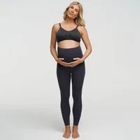 cfab (creamy fabrics) Umstandsleggings Seamless Umstandsleggings mit hohem Bund-Anthrazit-3XL (1-tlg)
