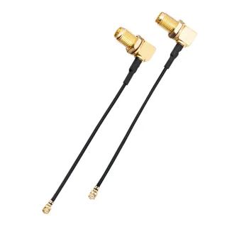 RadioMaster GX12 DIY 90 Degree RP-SMA Adapter Cable Compatible with GX12 Dual-Band Gemini-X Radio Transmitter