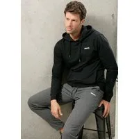 Bench. Loungewear Hoodie Sweatshirt mit Kapuze und seitlichen Taschen, Baumwollmischung