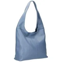 ITALYSHOP24 Shopper Made in Italy Damen echtes Leder Tasche Schultertasche Umhängetasche, Hobo Bag große Hauptfach Alltagstasche mit viel Stauraum leicht bequem