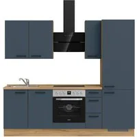 nobilia® Küchenzeile "Easytouch II", NEU: individuell anpassbar mit gratis Profi-Beratung, vormontiert, Breite 240 cm, Ausrichtung wählbar, wahlw. mit E-Geräten