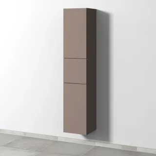 Sanipa 3way Hochschrank mit 2 Türen und 1 Auszug, Taupe-Matt SP1021T