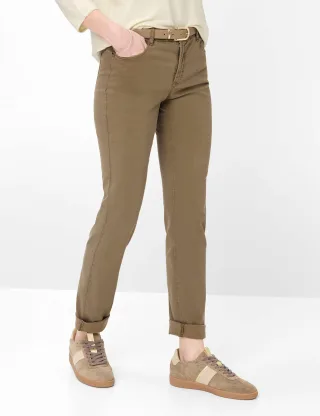 Brax Damen Five-Pocket-Hose Style MARY LIGHT MOCHA, braun, Gr. 46L