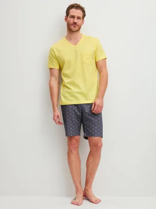 CALIDA - HERREN Pyjama kurz goldfinch - Gr. - M