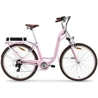 VECOCRAFT E-Bike Cityrad HEBE elektrofahrrad citybike ebike damen 28 zoll, 7 Gang Shimano, Kettenschaltung, Heckmotor, 360 Wh
