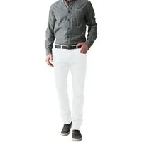 Stooker Men Straight-Jeans Frisco Herren Stretch Jeans - Ärztehose-Pflegedienst-Zahnarzt - White
