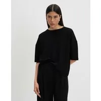 someday Kurzarmshirt Keldi aus Viskosemix mit strukturierter Oberfläche Weicher Stretch für entspannte Looks