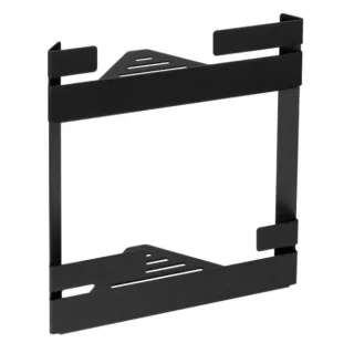 Neuesbad Serie 10 Black Doppel-Eckablage, schwarz matt, Material Edelstahl NB1DEADMN5411