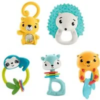 Mattel® Beißring Fisher-Price Tierische-Aktivitäts Beißringe