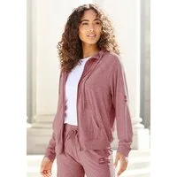 Vivance Active by Lascana Funktions-Kapuzensweatjacke mit Teilungsnähten und geteilte Kängurutasche