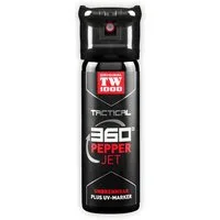 KH Security Marderspray TW1000 Pepper Jet Classic Tactical 45ml Sprühstrahl, Sprühstrahl für höchste Präzision auch auf größere Entfernung