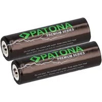 Akkuman.de 2x PATONA Premium 14500 Zelle ICR14500 Li-Ion Akku 3,7V 800mAh Akku