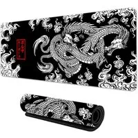 Stor Mauspad Japan Drache Gaming Tischunterlage PC Laptop Desktop Mauspad XXL