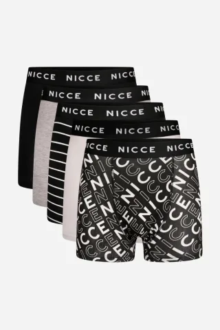 Multi 5er-Pack Baumwollreiche Boxershorts mit Logo-Bund und abwechslungsreichen Designs