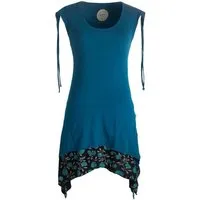 Vishes Zipfelkleid Ärmelloses Lagen-look Elfen Zipfelkleid Hippie, Boho, Ethno Goa Style