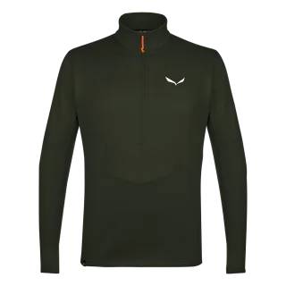 SALEWA - Puez Polarlite Half Zip Fleece Herren - Grün (Gr.46)