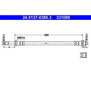 ATE Bremsschlauch vorne Mercedes Sprinter VW Crafter