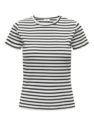 JDY - JDYSOLAR S/S O NECK TOP JRS NOOS Cloud Dancer - Gr. - L