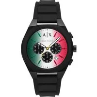 ARMANI EXCHANGE Chronograph SYNC AX4173, Quarzuhr, Armbanduhr, Herrenuhr, Silikonarmband, analog
