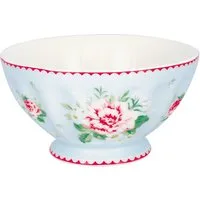 Greengate Müslischale Alivia French Bowl xlarge pale blue 13,5cm, Steingut, (Müslischalen)