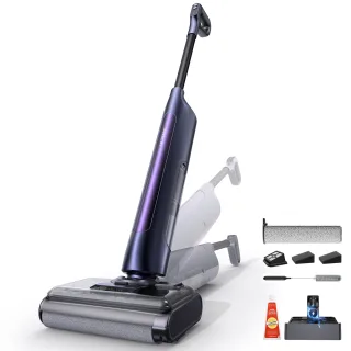 [EU Direct] Ultenic ACl TriFlex Cordless Wet Dry Vacuum Cleaner, 180° Lay-Flat Suction Wiper, 55 Minutes Runtime, Self-C