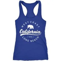 Neverless Tanktop Damen Tank-Top California Republic Racerback Neverless®