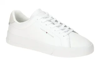 Tommy Hilfiger FM05367 YBS Herren Sneaker wei? - white Glattleder weich gepol...